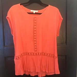 Coral Daniel Rainn Boho Top